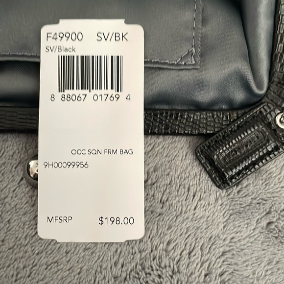 Coach sequin black evening bag purse clutch - Picture 2 of 3